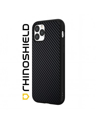 Coque Rhinoshield iPhone 13 Pro Solidsuite Fibre de carbone Noir