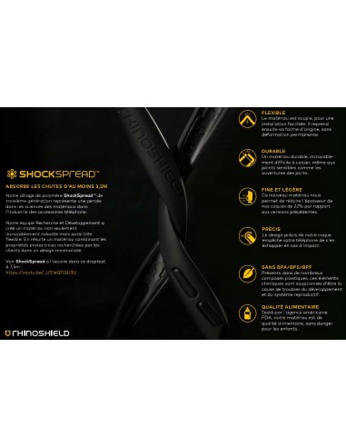 Coque Rhinoshield iPhone 13 Pro Max Solidsuite Fibre de carbone Noir