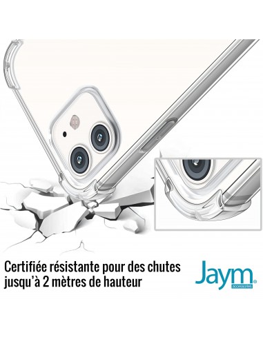 Coque silicone transparente renforcée pour Galaxy S22 - Drop-test 2 mètres  JAYM®