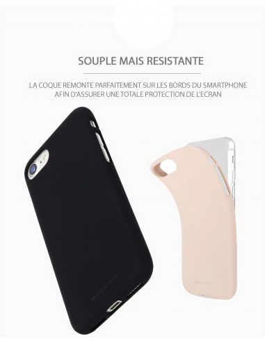 Coque silicone noire Galaxy S22 - Soft Feeling Mercury