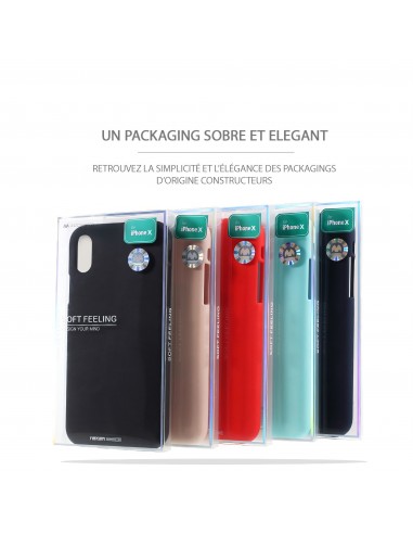 Coque silicone noire Galaxy S22 - Soft Feeling Mercury