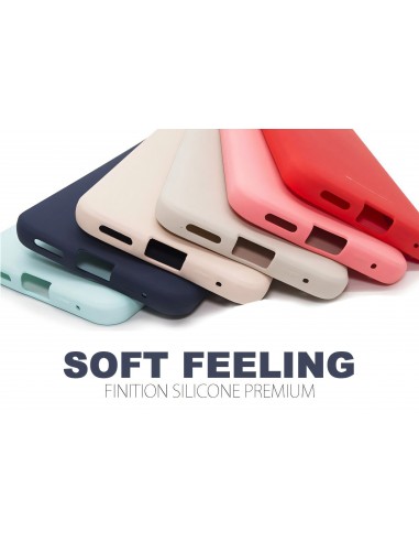 Coque silicone noire Galaxy S22 - Soft Feeling Mercury