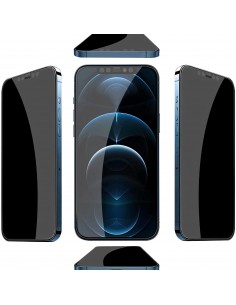 Film en verre trempé iPhone 12 et 12 Pro Anti-espion Privacy Noir 2