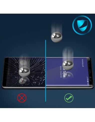 Film en verre trempé Galaxy Note 8 Noir GUARD
