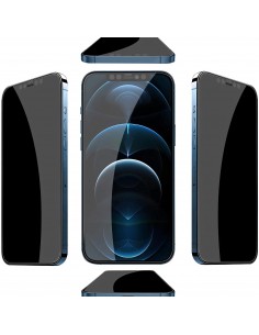 Film en verre trempé iPhone 12 et 12 Pro Anti-espion Privacy Noir 2