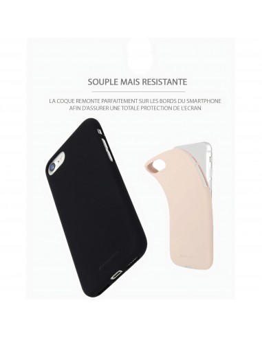 Coque silicone iPhone 13 Pro Soft feeling Rose JAYM®