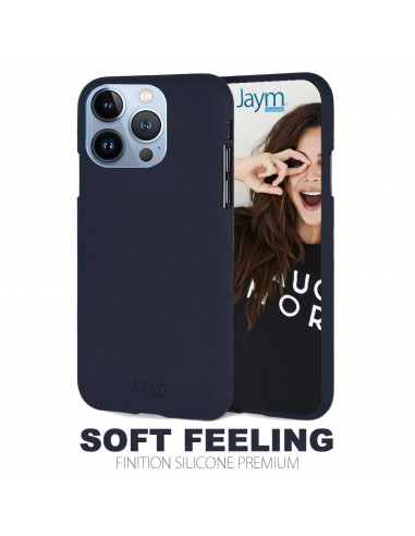 Coque silicone iPhone 13 Pro Soft feeling Bleu JAYM®