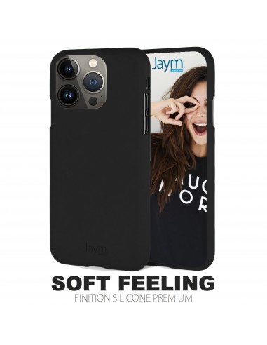 Coque silicone iPhone 13 Pro Soft feeling Noir JAYM®