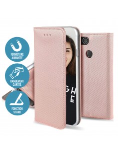 Etui folio iPhone 13 Pro Or Rose Magnetique JAYM® 2