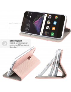 Etui folio iPhone 13 Or rose Magnetique JAYM® 2