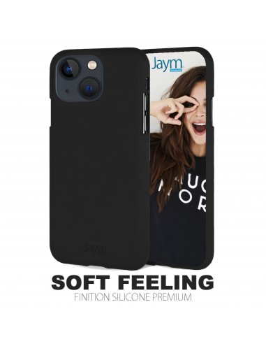 Coque silicone iPhone 13 Soft feeling Noir JAYM®