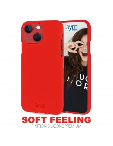 Coque silicone iPhone 13 Soft feeling Rouge JAYM®