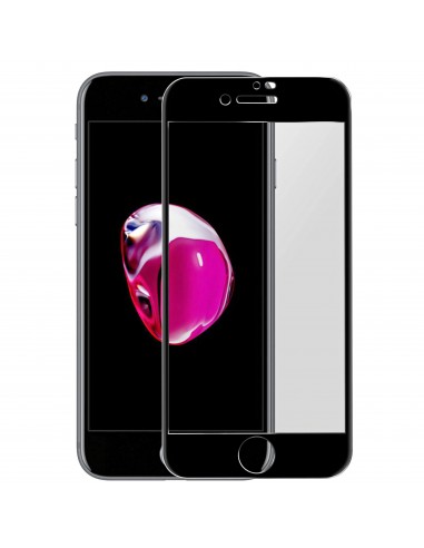 Film en verre trempé 5D iphone 7, iphone 8 et iPhone SE 2020 Noir