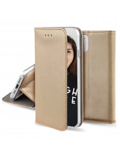 Etui iPhone 14 Pro Max Folio Magnetique JAYM Or