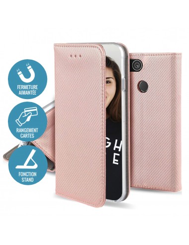 Etui iPhone 14 Pro Folio Magnetique JAYM Or rose