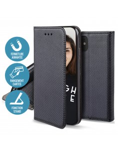 Etui iPhone 14 Pro Max Folio Magnetique JAYM Noir 2