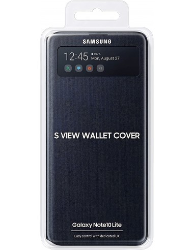 Etui S View Wallet Cover Galaxy Note 10 Lite Officiel Samsung Noir
