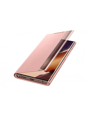 Etui Smart clear View Cover Galaxy Note 20 et Note 20 5G Officiel Samsung Rose