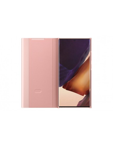 Etui Smart clear View Cover Galaxy Note 20 et Note 20 5G Officiel Samsung Rose