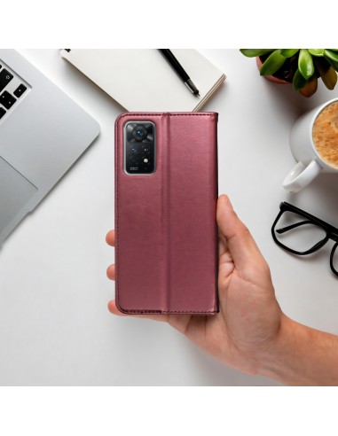 Etui Xiaomi Redmi 10 5G Smart Magneto Bordeau