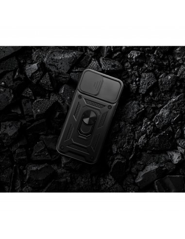 Coque antichocs IPHONE 14 Hybride SLIDE ARMOR noir
