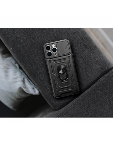 Coque antichocs IPHONE 14 Hybride SLIDE ARMOR noir