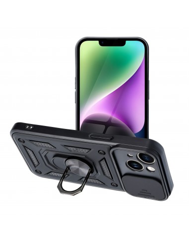 Coque antichocs IPHONE 14 Hybride SLIDE ARMOR noir
