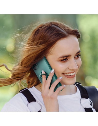 Coque SILICONE Galaxy S23 PLUS avec anneau vert