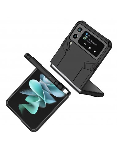 Coque antichocs Galaxy Z Flip 4 5G Mecha noir