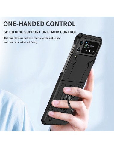 Coque antichocs Galaxy Z Flip 4 5G Mecha noir