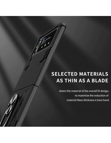 Coque antichocs Galaxy Z Flip 4 5G Mecha noir