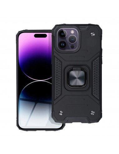 Coque antichocs IPHONE 14 PRO MAX Hybrid avec anneau aimanté NITRO noir