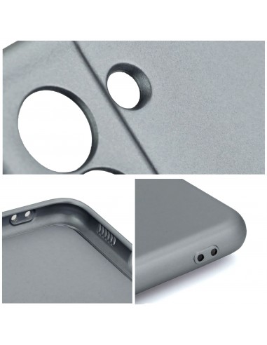 Coque iPhone 14 PRO MAX Style Métal Gris