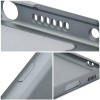 Coque iPhone 14 PRO MAX Style Métal Gris