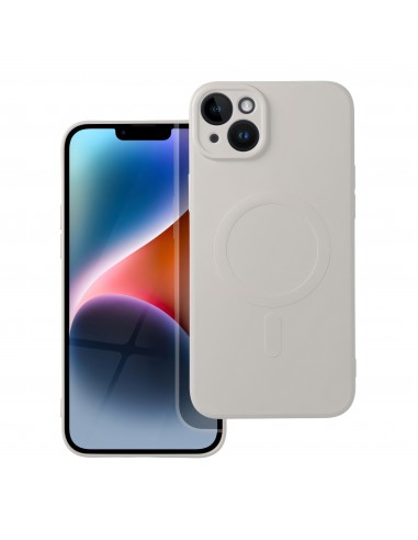 Coque Silicone iPhone 14 Plus Mag Cover Blanc