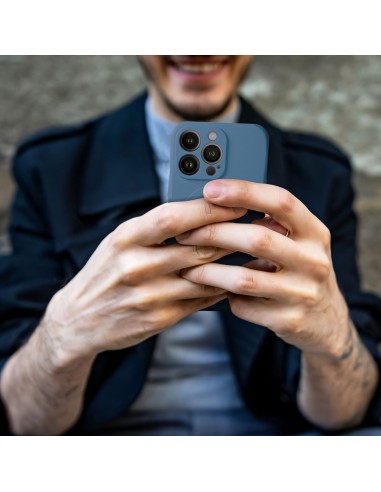 Coque Silicone Mag Cover pour iPhone 12 PRO MAX bleu