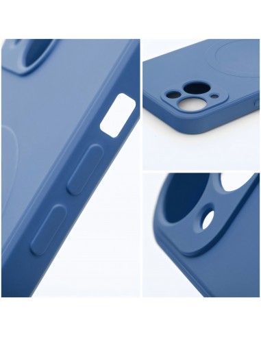 Coque Silicone Mag Cover pour iPhone 12 PRO MAX bleu