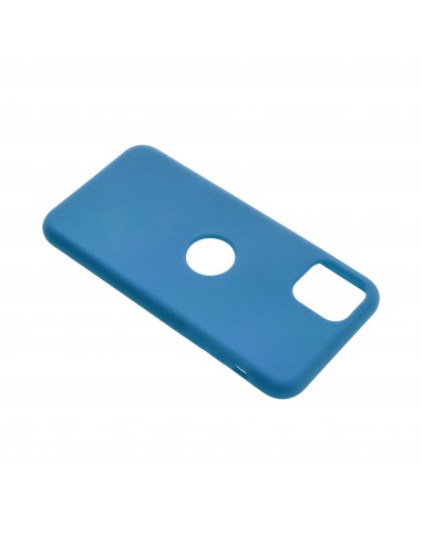 Coque SILICONE PREMIUM pour iPhone 14 bleu
