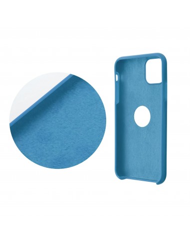 Coque SILICONE PREMIUM pour iPhone 14 bleu