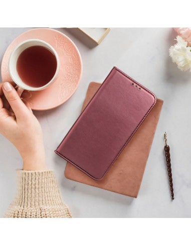 Etui iPhone 11 PRO Smart Magnetique Bordeau