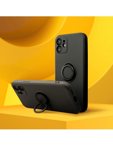 Coque silicone Galaxy A33 5G avec anneau noir