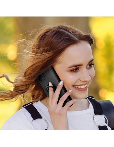 Coque silicone Galaxy A33 5G avec anneau noir