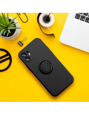 Coque silicone Galaxy A33 5G avec anneau noir