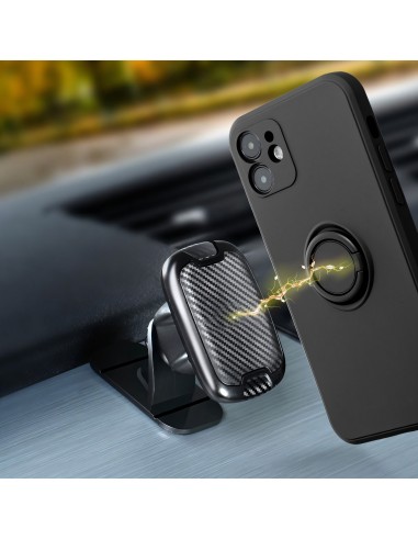 Coque silicone Galaxy A33 5G avec anneau noir