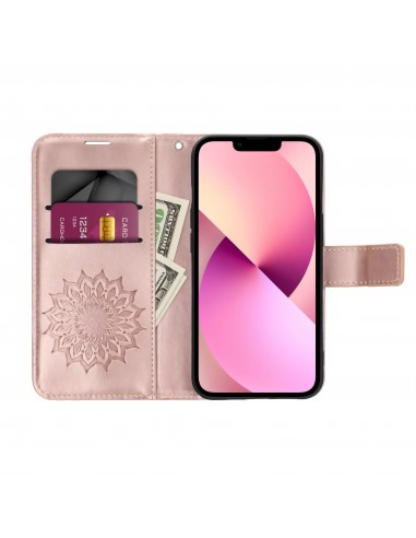 Etui Galaxy A42 5G Mandala Or rose