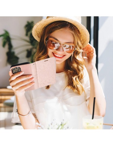 Etui Galaxy A42 5G Mandala Or rose