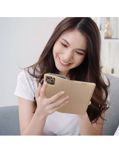 Etui Galaxy A42 5G Smart Case book Or