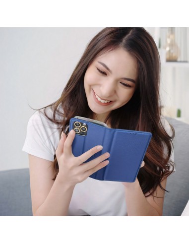 Etui Galaxy A42 5G Smart Case book Bleu Marine