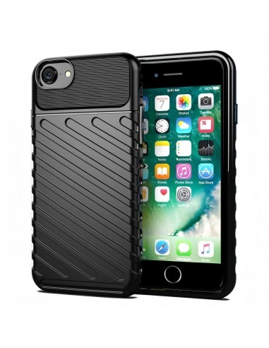 Coque iPhone SE 2022, SE 2020 et iPhone 8, 7 THUNDER noir