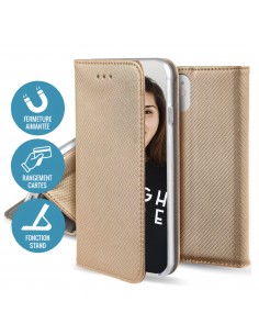 Étui Galaxy A32 Folio Magnetique JAYM Or 2